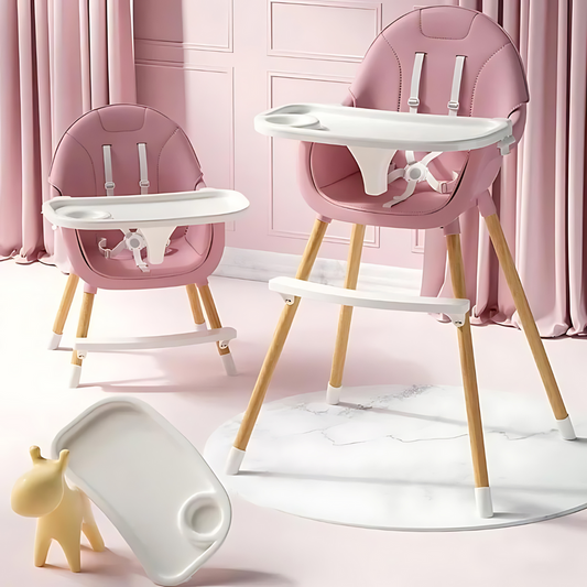 dining chair - multifunctional baby chair easy installation pink