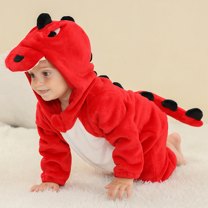 Snuggly one-piece attire with a delightful and imaginative design.