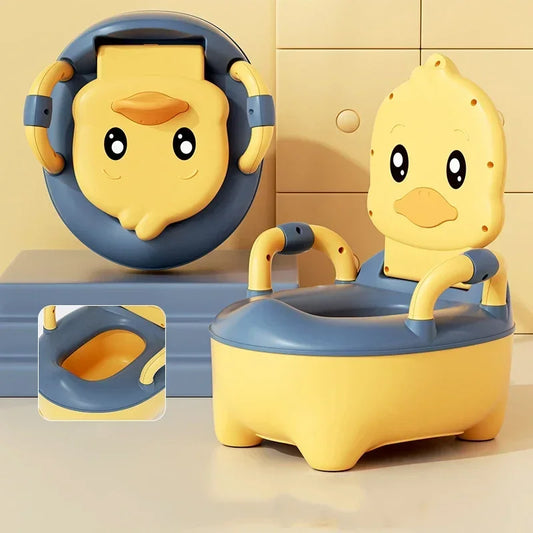 kids travel potty - portable duck potty yellow color