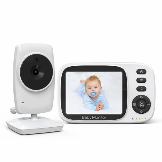 Baby Monitor - Wireless 2.4G Video Camera with 3.2'' LCD, 2-Way Audio, and Night Vision